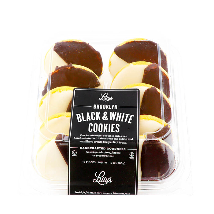 Lilly's Baking Company Black & White Cookies 10 pieces, 10oz