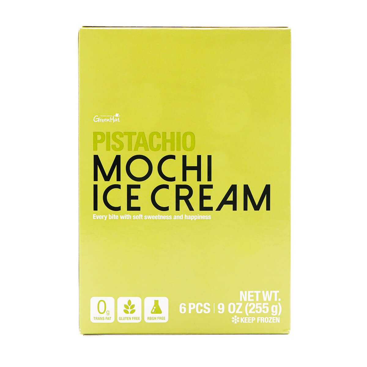 Greenhat Pistachio Mochi Ice Cream 9oz - H Mart Manhattan Delivery