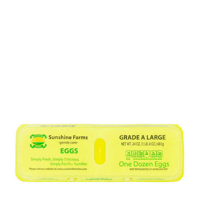 Sunshine Farms Grade A Large White One Dozen Eggs