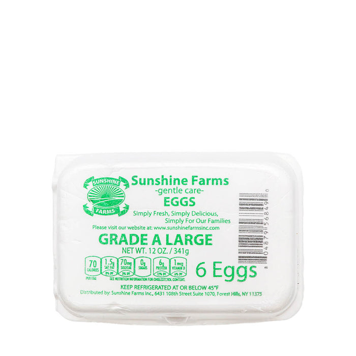 Sunshine Farms Large White Half Dozen Eggs
