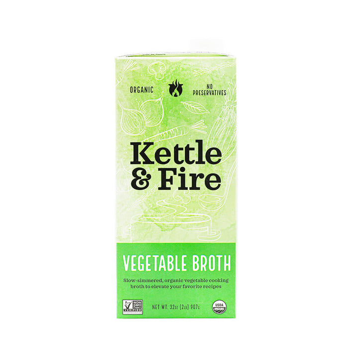 Kettle & Fire Organic Low Sodium Vegetable Broth 32oz