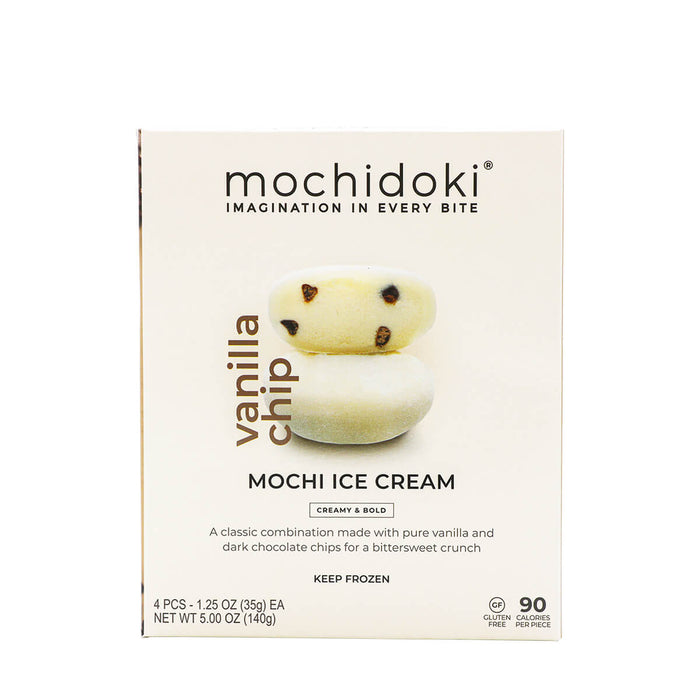 Mochidoki Mochi Ice Cream Vanilla Chip 1.25oz x 4ea, 5.00oz