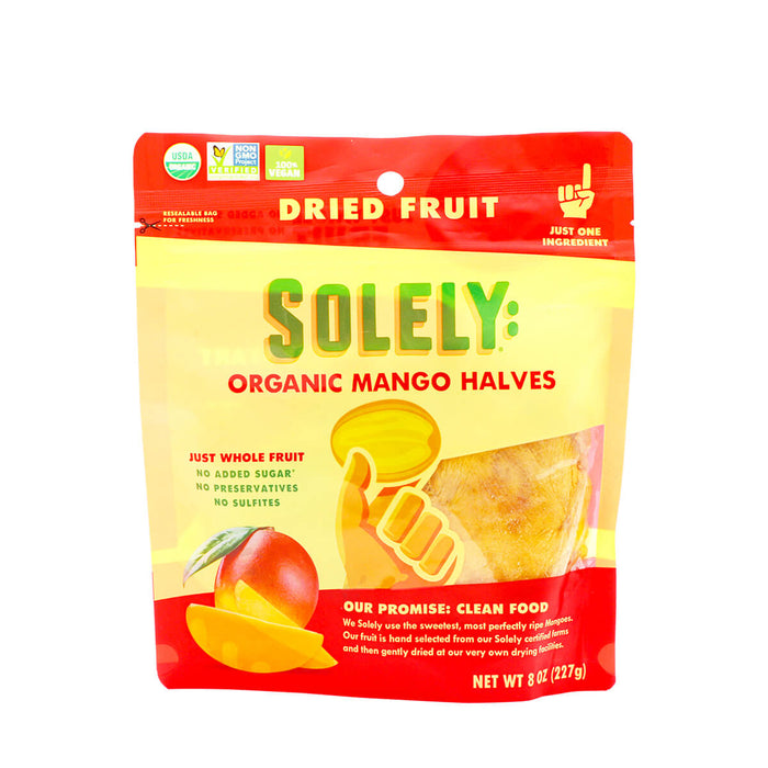 Solely Dried Fruit Organic Mango Halves 8oz