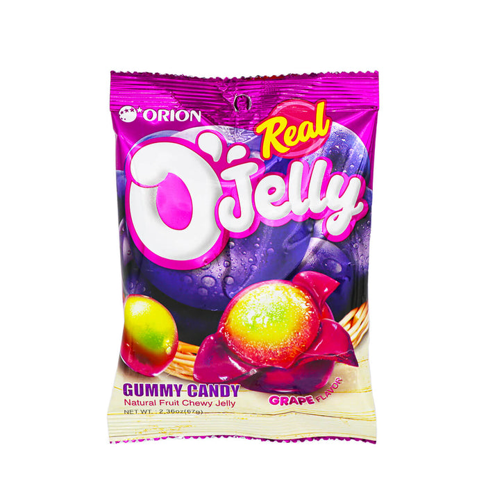 Orion O'Jelly Real Gummy Candy Grape Flavor 2.36oz