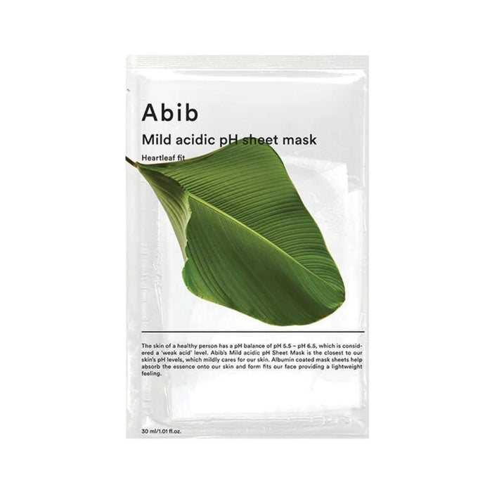Abib Mild acidic pH sheet mask Heartleaf fit 1Ea - H Mart Manhattan Delivery