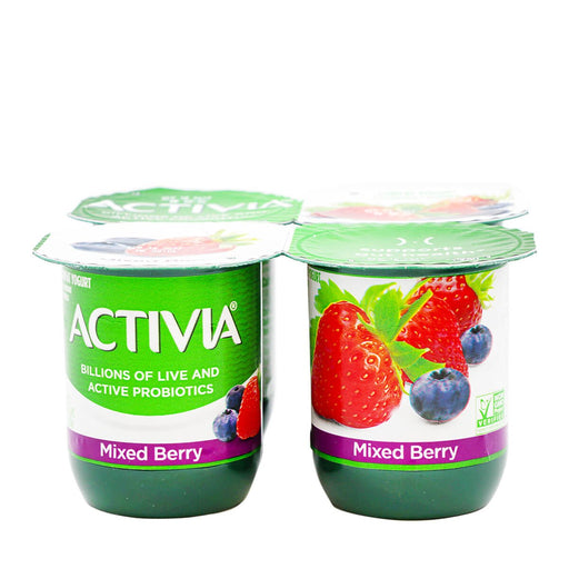 Activia Lowfat Yogurt Mixed Berry 4 x 4oz - H Mart Manhattan Delivery