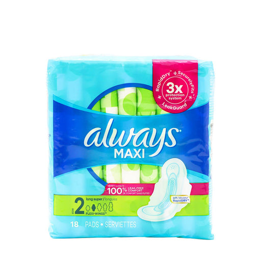 Always Maxi Flexi-Wings Size 2 18 Pads - H Mart Manhattan Delivery