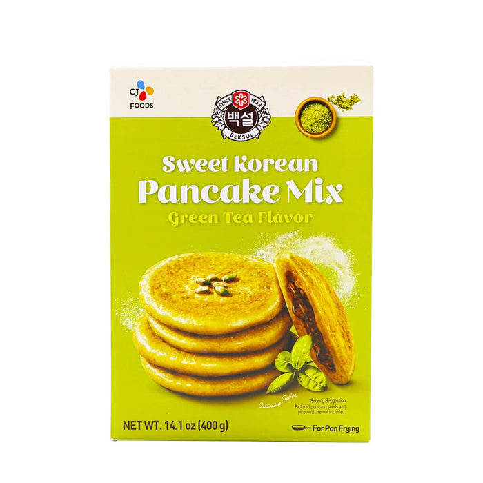 Beksul Sweet Korean Pancake Mix Green Tea Flavor 14.1oz - H Mart Manhattan Delivery