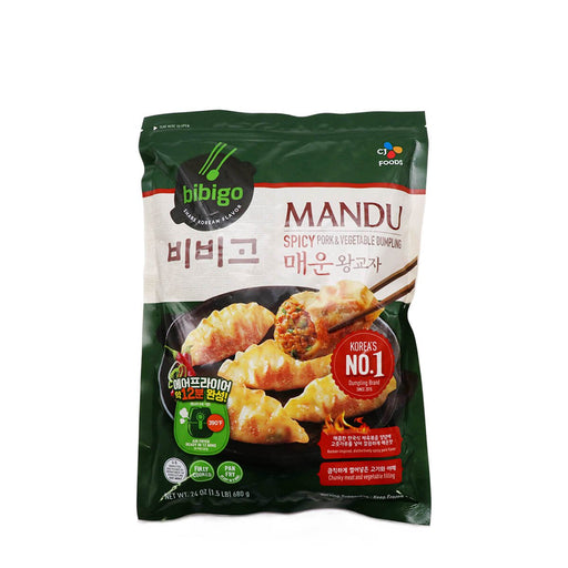 CJ Bibigo Mandu Spicy Pork and Vegetable 24oz - H Mart Manhattan Delivery