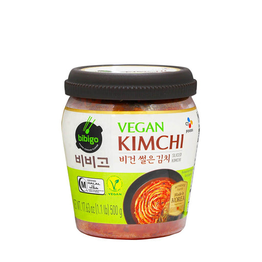 CJ Bibigo Vegan Kimchi Sliced Kimchi 17.63oz - H Mart Manhattan Delivery