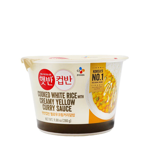 CJ Cooked White Rice with Creamy Yellow Curry Sauce 280g - H Mart Manhattan Delivery