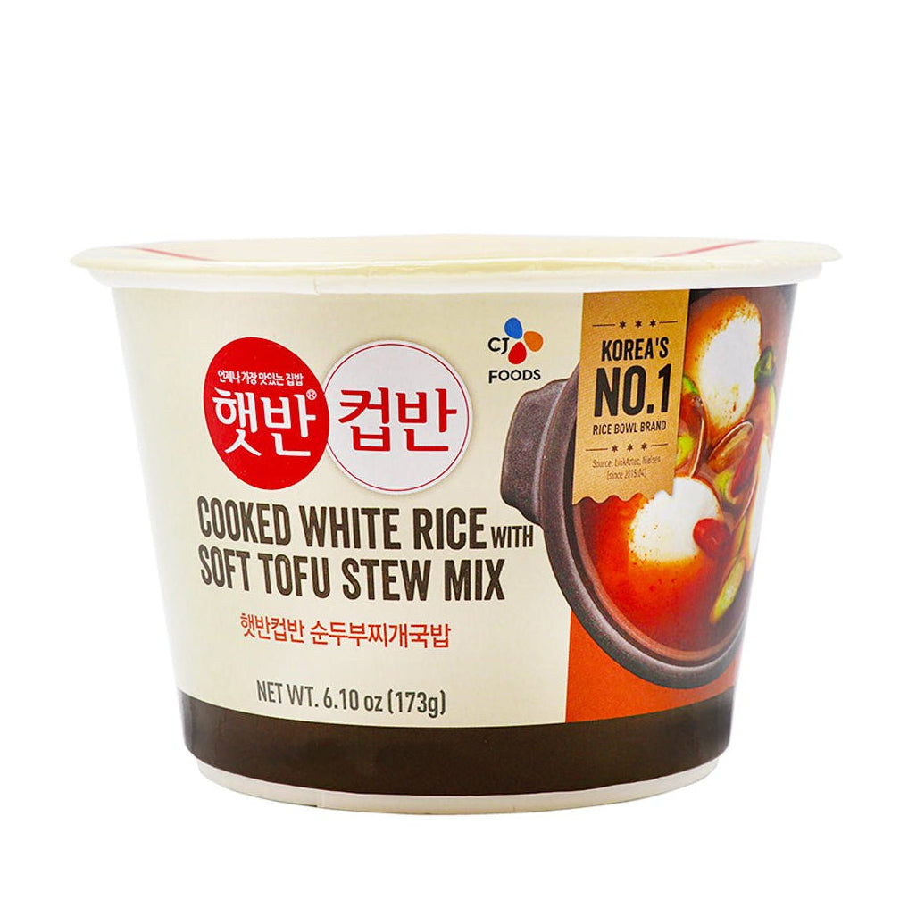 CJ Cooked White Rice with Soft Tofu Stew 173g - H Mart Manhattan Delivery