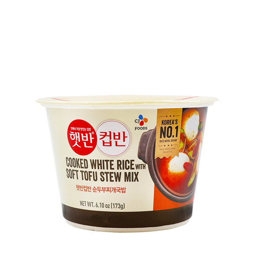 CJ Cooked White Rice with Soft Tofu Stew 173g - H Mart Manhattan Delivery