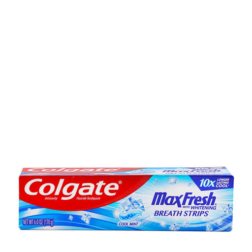 Colgate Max Fresh with Whitening Breath Strips Cool Mint 6oz - H Mart Manhattan Delivery