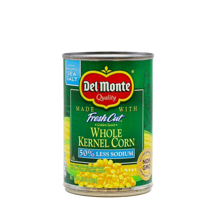 Del Monte Whole Kernel Corn 50% Less Sodium 432g - H Mart Manhattan Delivery