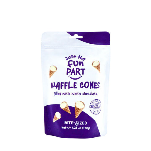 Fun Part Waffle Cones Filled with White Chocolate 4.23oz - H Mart Manhattan Delivery