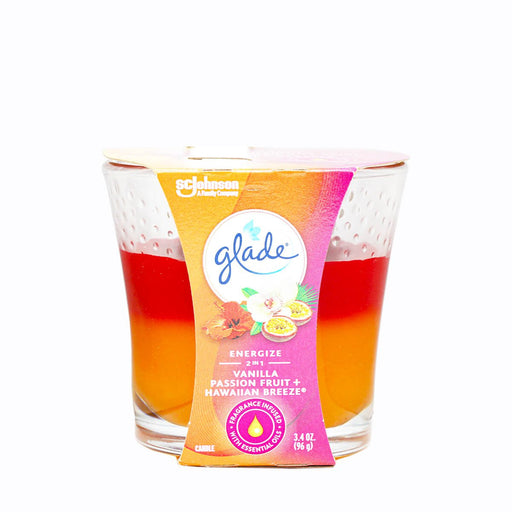 Glade Energize 2in1 Vanilla Passion Fruit + Hawaiian Breeze Candle96g - H Mart Manhattan Delivery