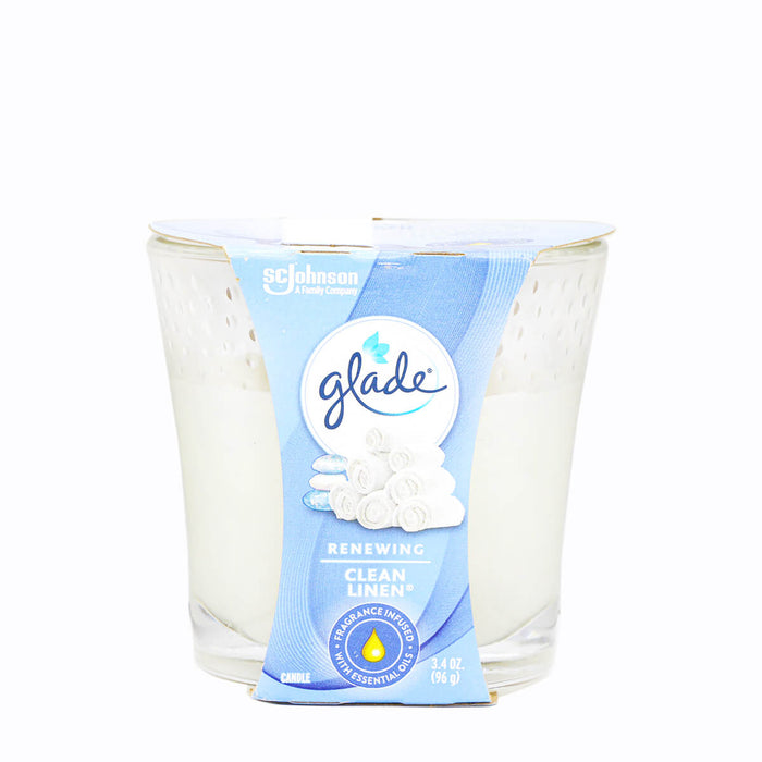 Glade Renewing Clean Linen Candle 96g - H Mart Manhattan Delivery