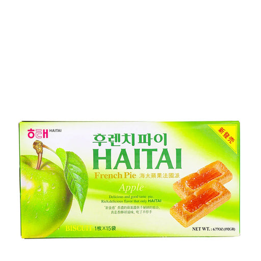 Haitai Biscuit French Pie Apple 15 Packs x 12.8g, 192g - H Mart Manhattan Delivery
