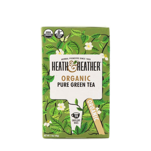 Heath & Heather Organic Pure Green Tea 20Tbags 1.4oz - H Mart Manhattan Delivery