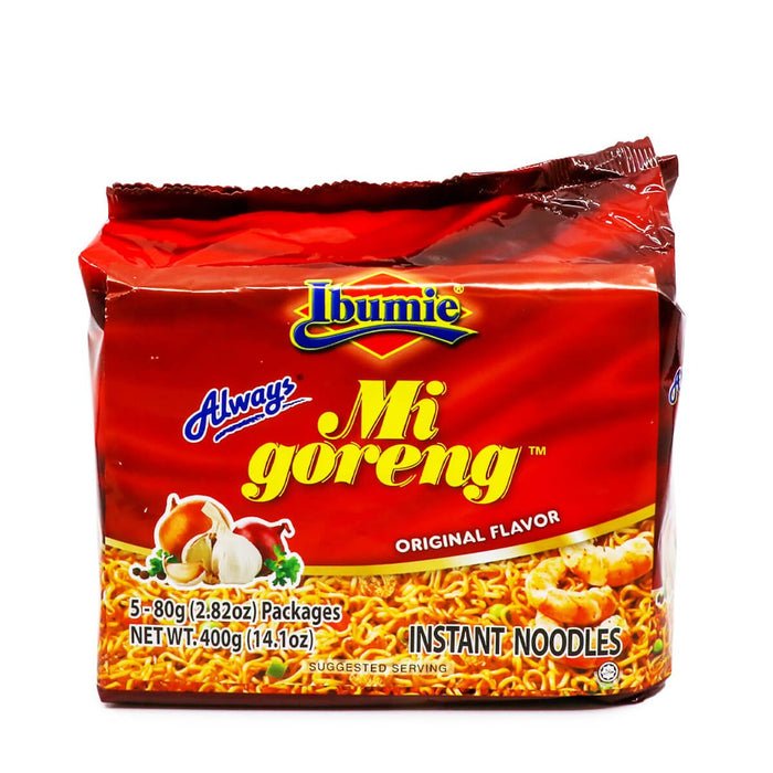 Ibumie Mi Goreng Original Flavor Instant Noodles 80g x 5Pks, 400g - H Mart Manhattan Delivery
