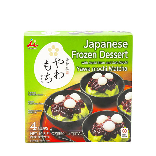 Imuraya Japanese Frozen Dessert with Azuki Bean and Soft Mochi (Yawa Mochi Matcha) 4 Cups. 10.8fl.oz - H Mart Manhattan Delivery