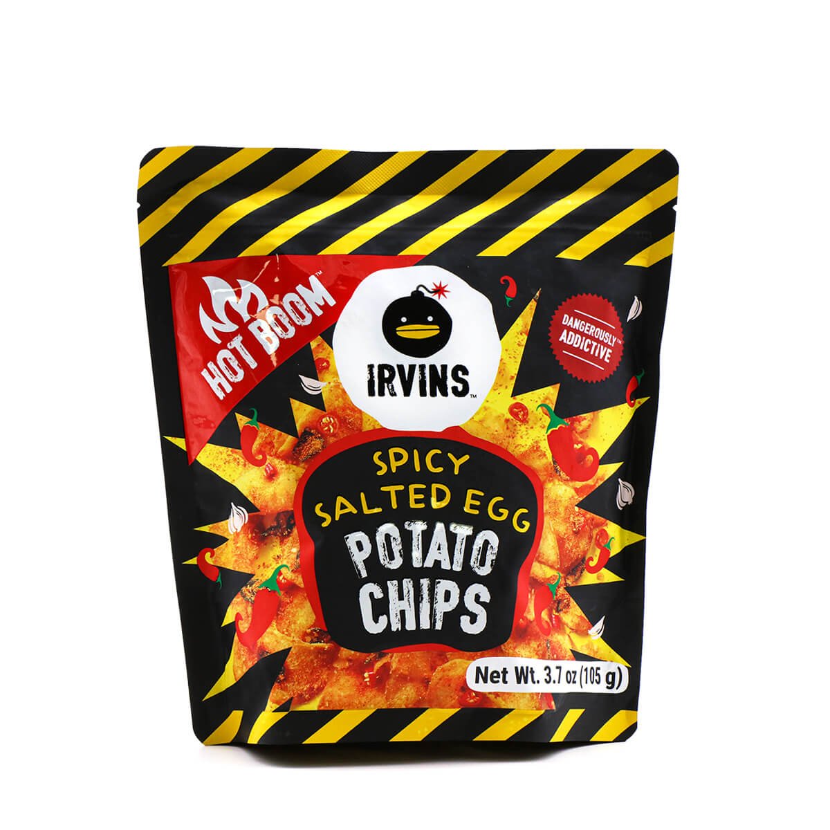 Irvins Spicy Salted Egg Potato Chips 3.7oz - H Mart Manhattan Delivery