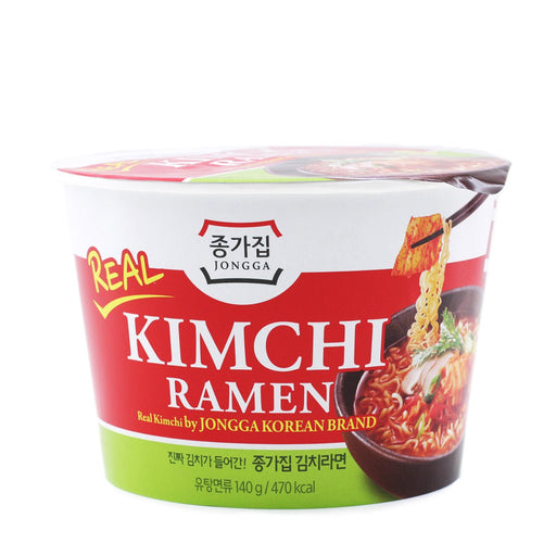 Jongga Real Kimchi Ramen King Cup 4.93oz - H Mart Manhattan Delivery
