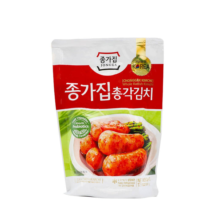 Jongga Whole Radish Kimchi (Chonggak Kimchi) 500g - H Mart Manhattan Delivery