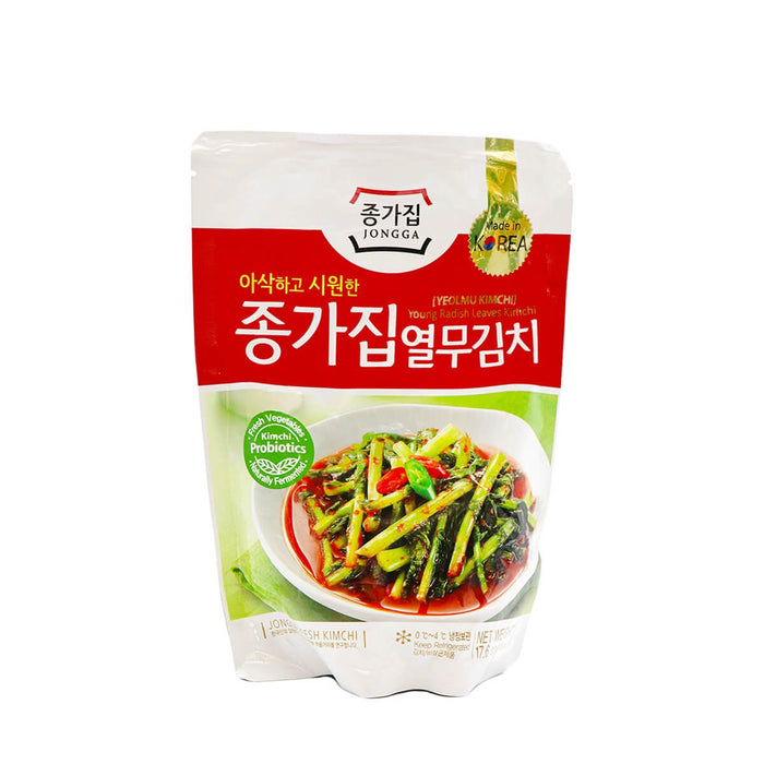 Jongga Young Radish Leaves Kimchi (Yeolmu Kimchi) 500g - H Mart Manhattan Delivery
