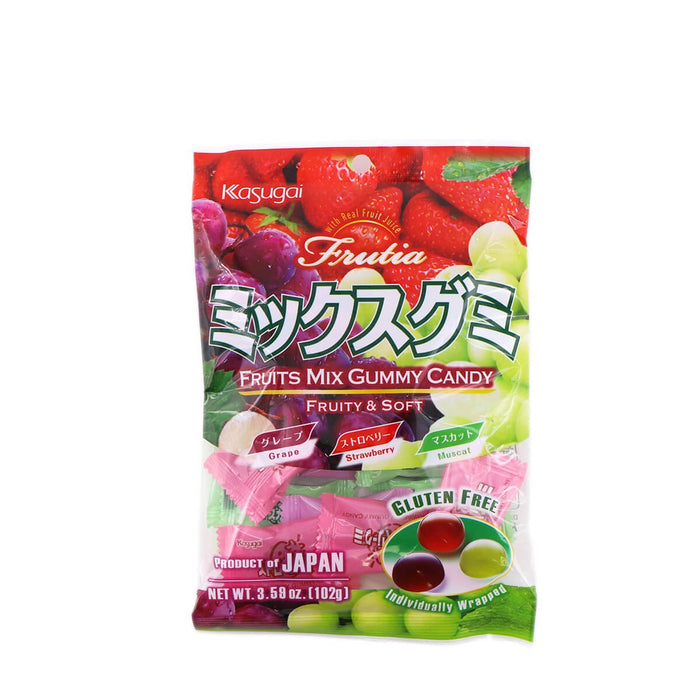 Kasugai Fruits Mix Gummy 3.59oz - H Mart Manhattan Delivery