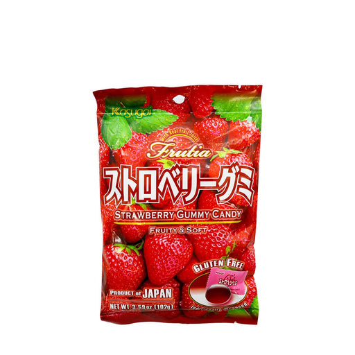 Kasugai Frutia Strawberry Gummy Candy 3.59oz - H Mart Manhattan Delivery