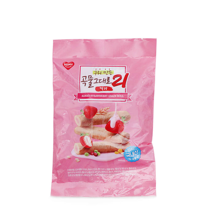 Kemy Crispy Roll 21Grain Rice Cracker Strawberry 5.29oz - H Mart Manhattan Delivery