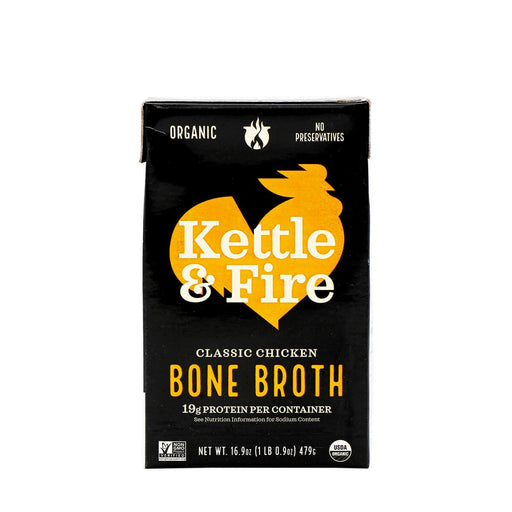 Kettle & Fire Organic Classic Chicken Bone Broth 16.9oz - H Mart Manhattan Delivery