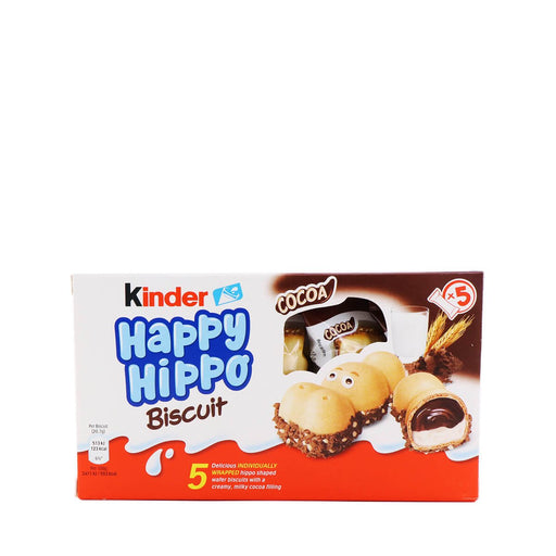 Kinder Happy Hippo Biscuit (Cocoa) 5P X 20.7g, 103g - H Mart Manhattan Delivery
