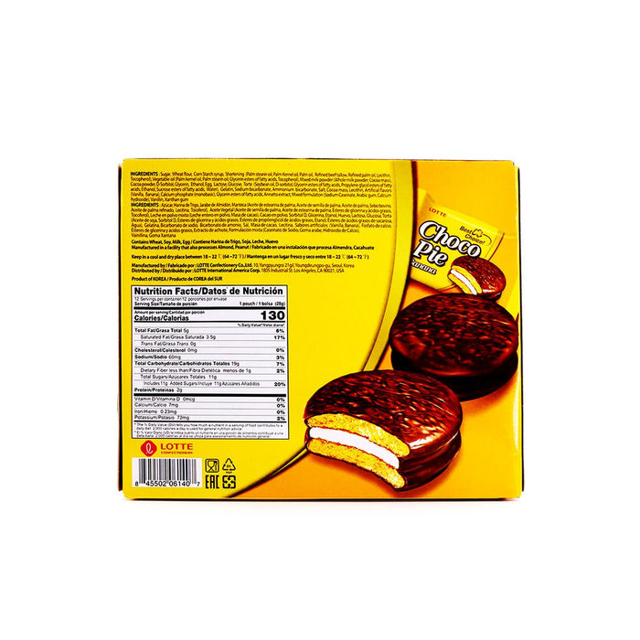 Lotte Choco Pie Banana 11.85oz - H Mart Manhattan Delivery