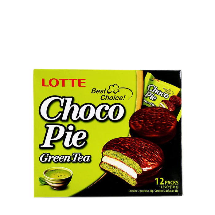 Lotte Choco Pie Green Tea 11.85oz - H Mart Manhattan Delivery