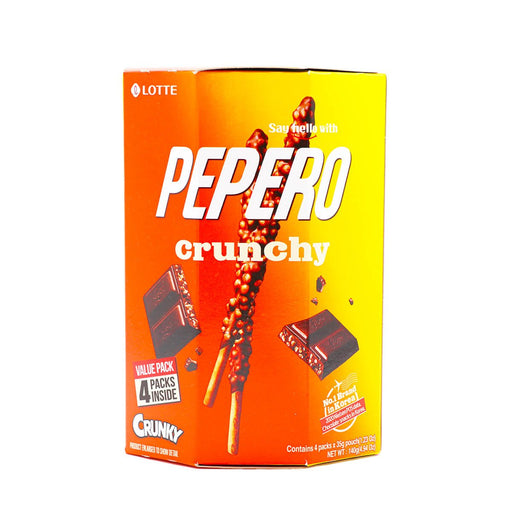 Lotte Pepero Choco Crunchy Pack 4 Packs x 35g - H Mart Manhattan Delivery
