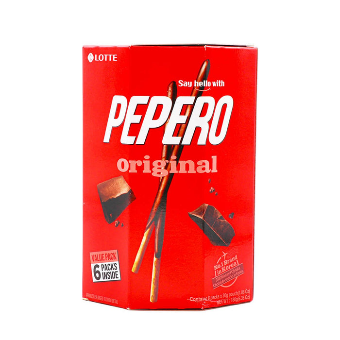 Lotte Pepero Original Value Pack 30g x 6 Bags, 180g - H Mart Manhattan Delivery
