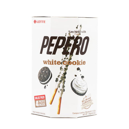 Lotte Pepero White Cookie Value Pack 4 Packs x 32g - H Mart Manhattan Delivery