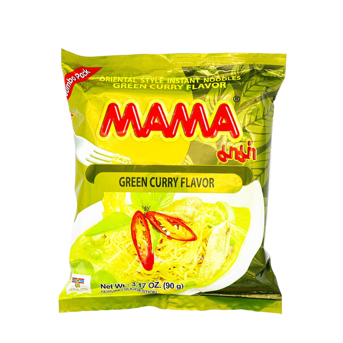  Mama instant cup noodles Chicken Green Curry Flavor