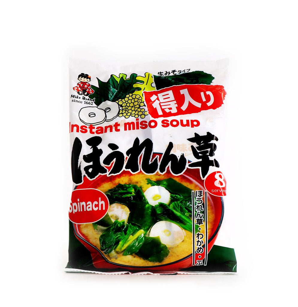 Miko Brand Instant Miso Soup Spinach 6.10oz - H Mart Manhattan
