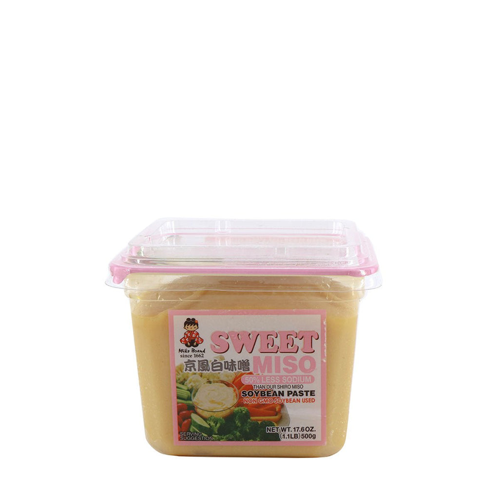 Miko Brand Sweet Miso Paste Less Sodium Non-GMO 1.1lb - H Mart