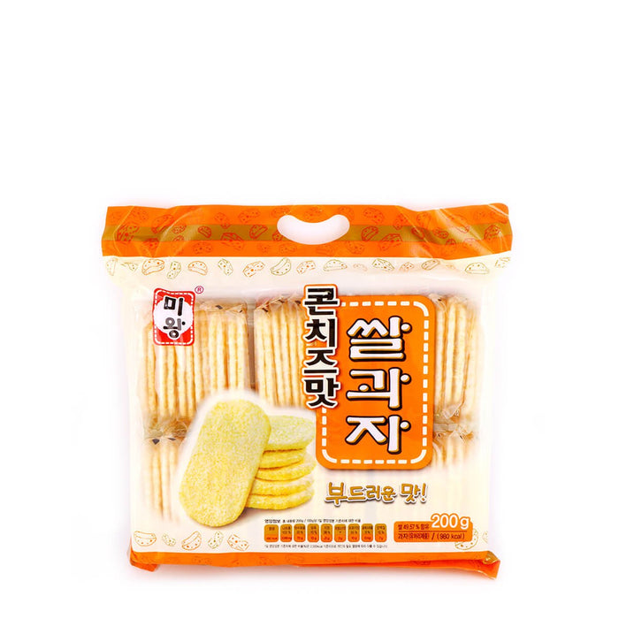 Miwang Corn Cheese Flavor Rice Crackers 7.05oz - H Mart Manhattan Delivery