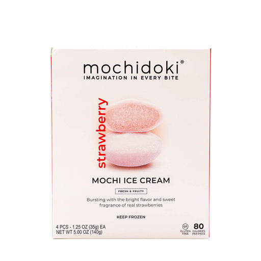Mochidoki Mochi Ice Cream Strawberry 1.25oz x 4ea, 5.00oz - H Mart Manhattan Delivery