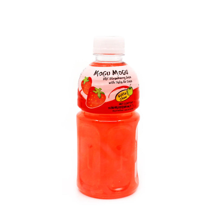 Mogu Mogu Strawberry Juice with Nata De Coco 320ml - H Mart Manhattan Delivery