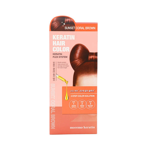 Moremo Keratin Hair Color 6SB Sunset Coral Brown - H Mart Manhattan Delivery