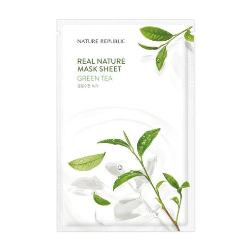 Nature Republic Real Nature Green Tea Mask Sheet 1Ea - H Mart Manhattan Delivery