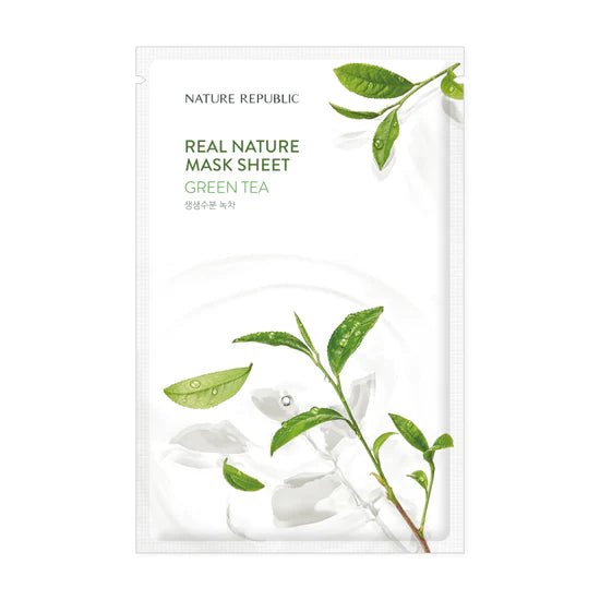 Nature Republic Real Nature Green Tea Mask Sheet 1Ea - H Mart Manhattan Delivery