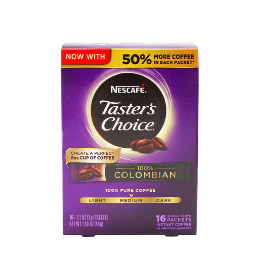 Nescafe Taster's Choice Colombian Instant Coffee 16 Packets, 1.69oz - H Mart Manhattan Delivery
